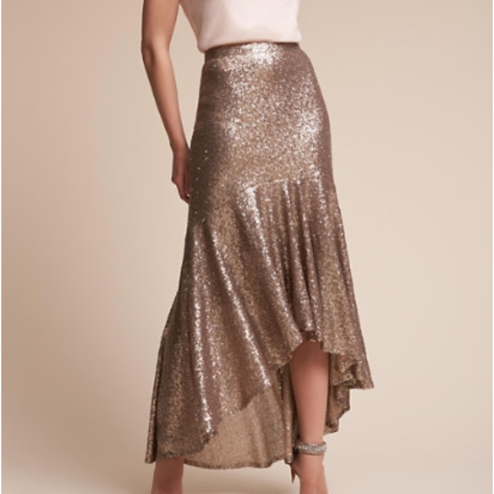 BHLDN Cosmos Sequined Skirt // Brand New